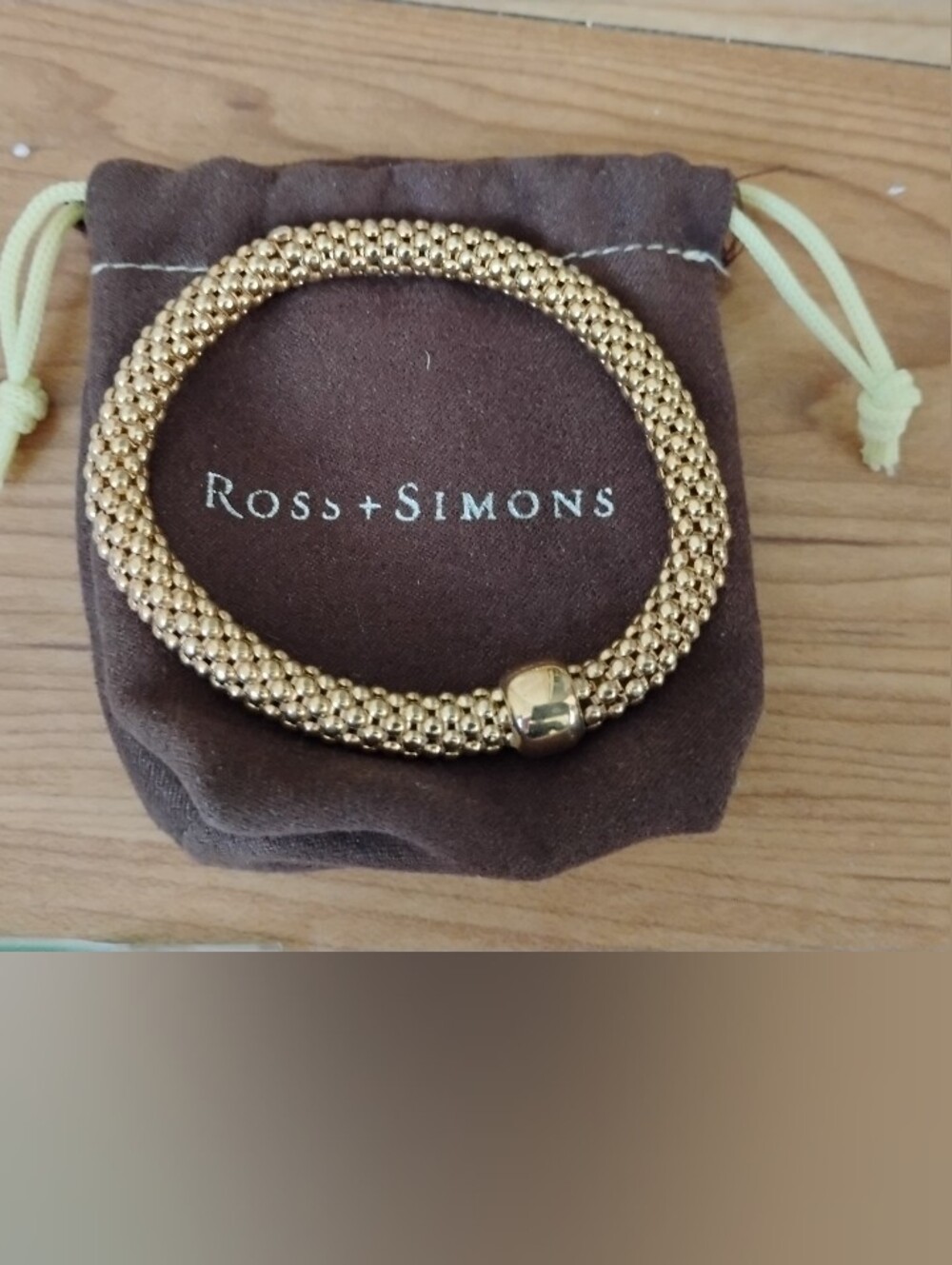 Ross Simons Gold Over Sterling Popcorn Stretch Bracelet